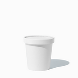 UNIQ Pint 16 oz Premium To-Go Containers With Non-Vented Lids - 300/Case