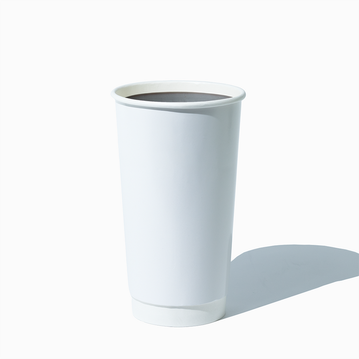 UNIQ 20 oz White Double Wall Hot Cups - 500/Case