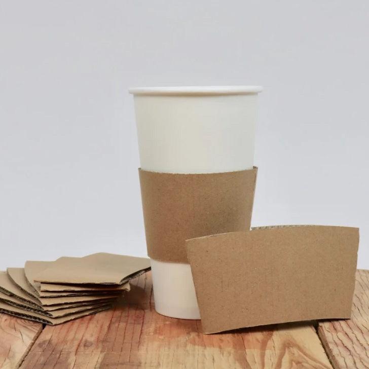 UNIQIFY® Kraft Hot Cup Sleeves - Hot Cup Factory HCF550357