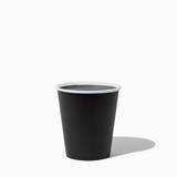 10 oz single wall black paper coffee cup for specialty coffee service