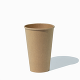 16 oz single wall kraft paper coffee cup, 1000 per case