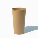 20 oz single wall kraft paper coffee cup, 1000 per case