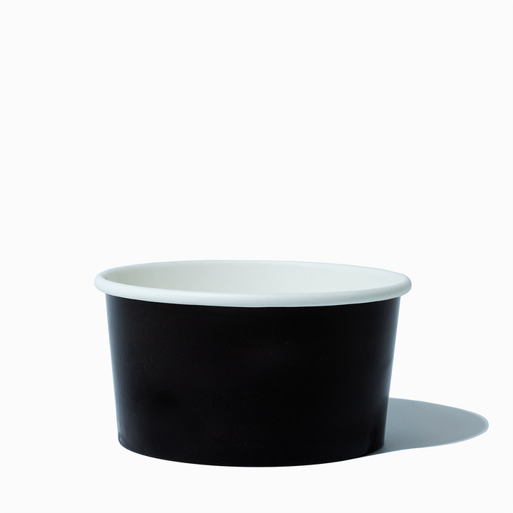 6 oz black paper food cup container soup product