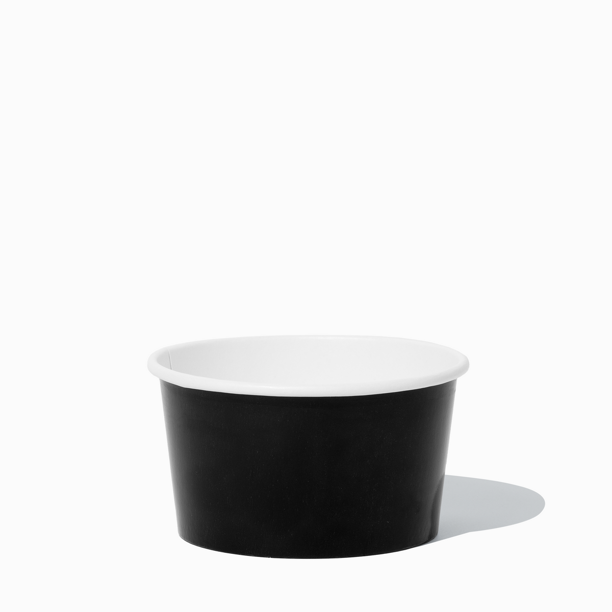 UNIQ 8 oz Premium Glossy Black To-Go Containers - 1000/Case