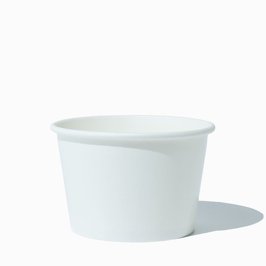 UNIQ 8 oz White Paper Food Cups - 1000/Case – Hot Cup Factory