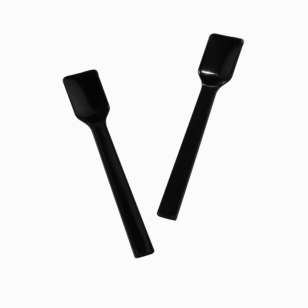 UNIQ Black Flat Tasting Spoons ~ 3000/Case