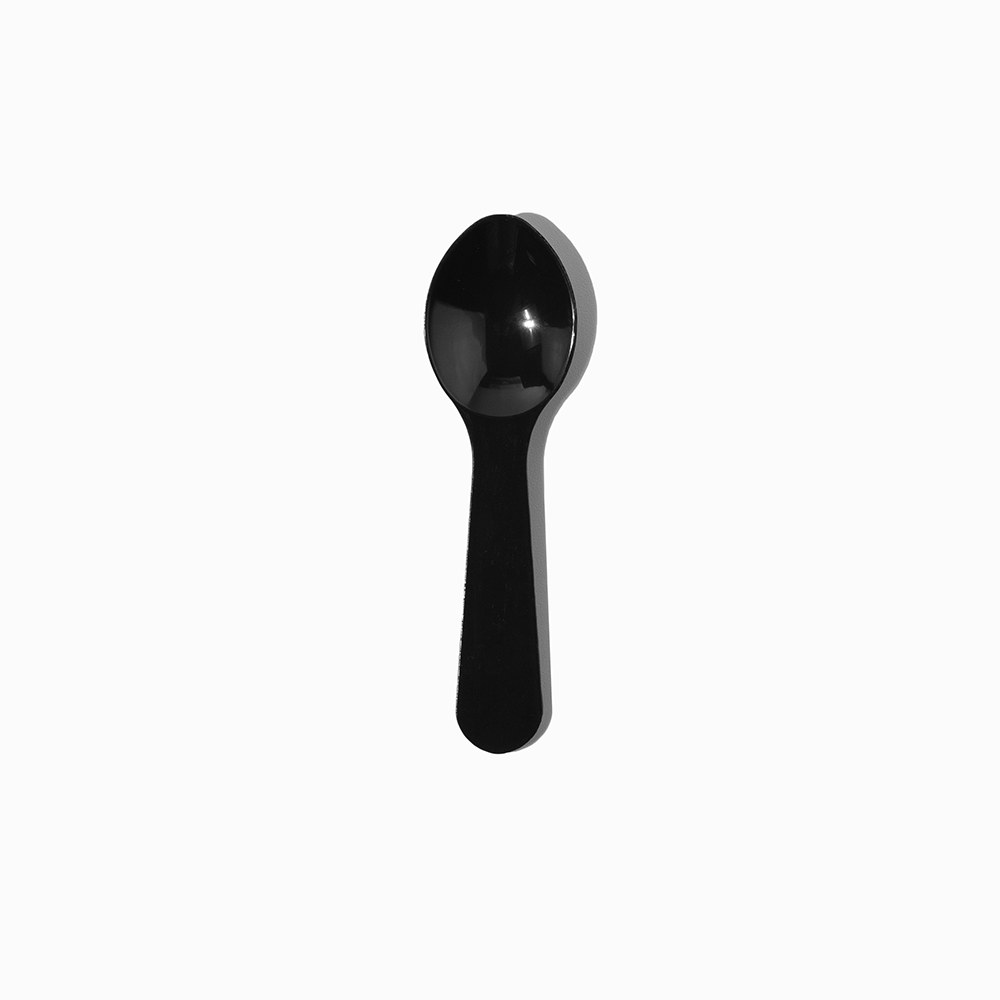 black mini tasting spoons product image