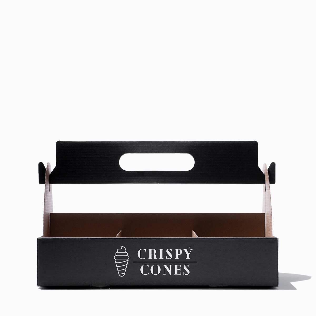 Branded Ice Cream Cup Carriers - 100 Carriers and Inserts/Case