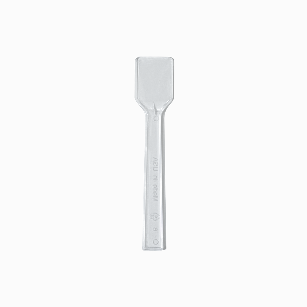 clear flat tasting spoons product image