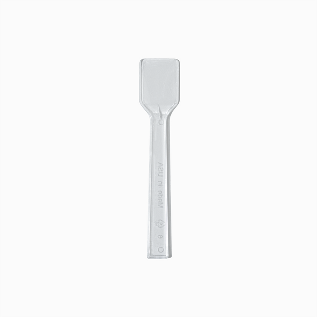 clear flat tasting spoons product image