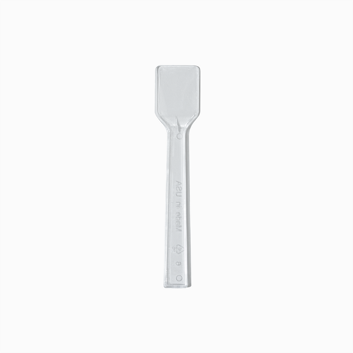clear flat tasting spoons product image