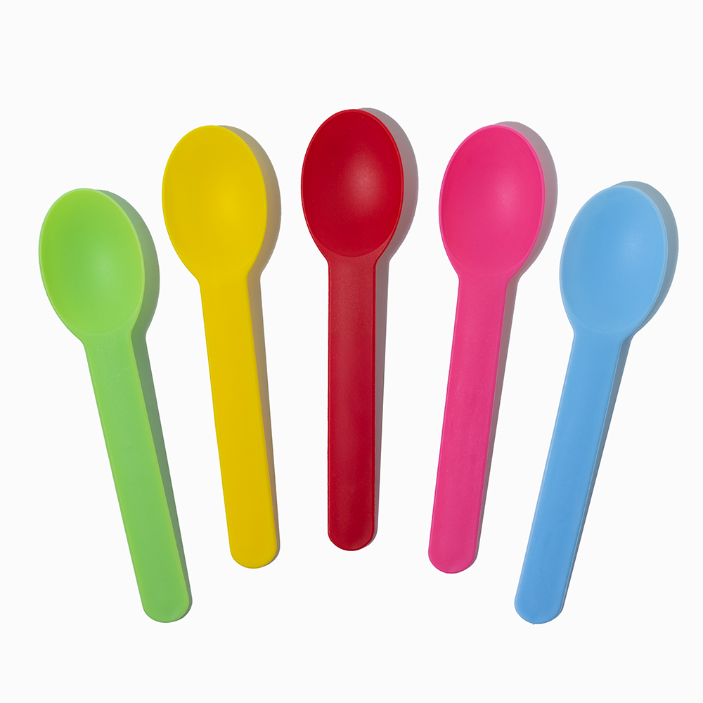 mixed color heavy duty plastic spoons product image