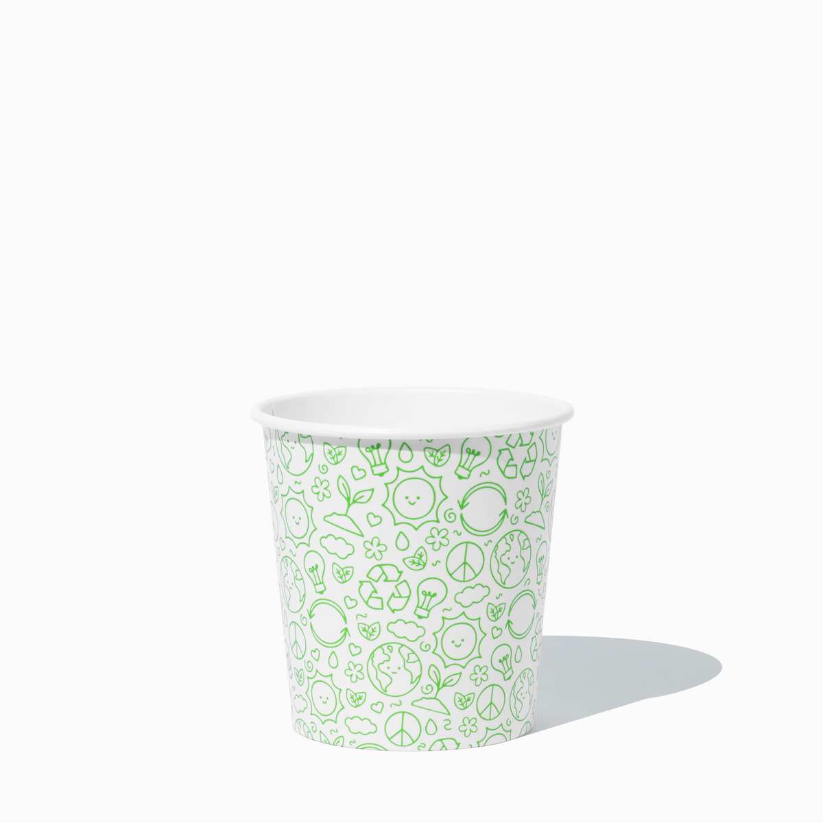 UNIQ Pint 16 oz Premium Compostable Friendly Green To-Go Containers - 1000/Case