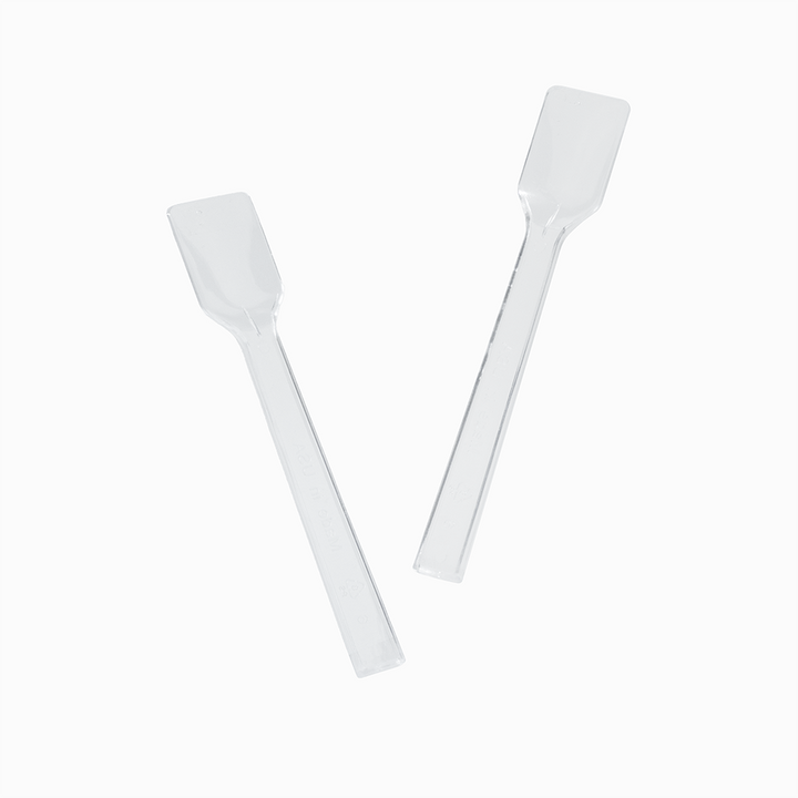 UNIQ Clear Flat Tasting Spoons ~ 3000/Case