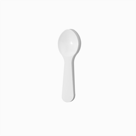 white mini tasting spoons product image