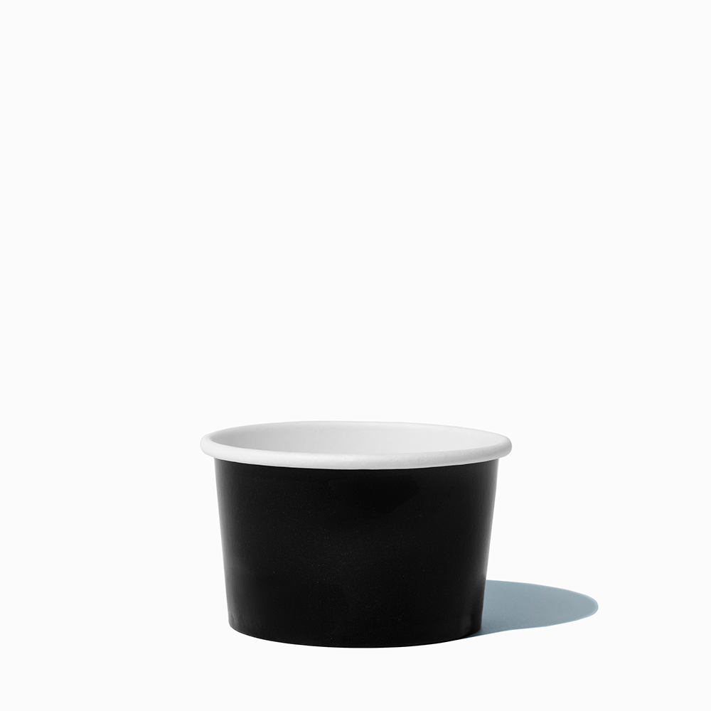 UNIQ 4 oz Black Paper Food Cups - 1000/Case