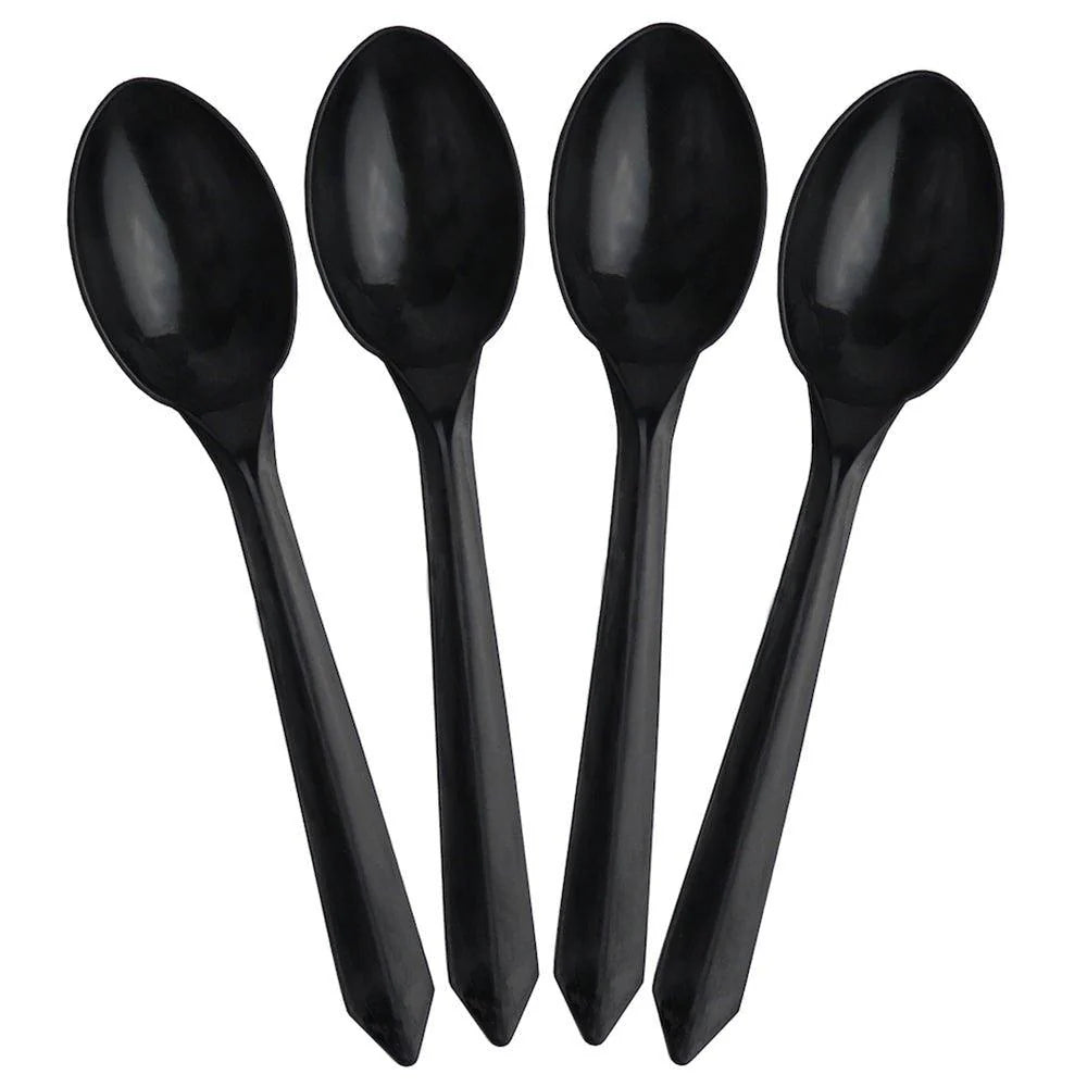 UNIQIFY® Black Plastic Spoons - 1000/Case – Hot Cup Factory