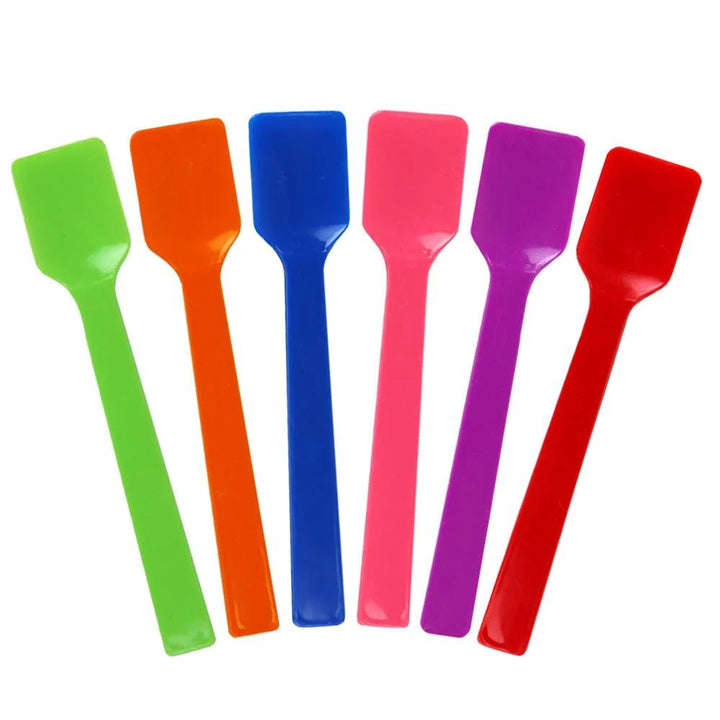 UNIQIFY® Mixed Solid Color Flat Tasting Spoons ~ 3000/Case