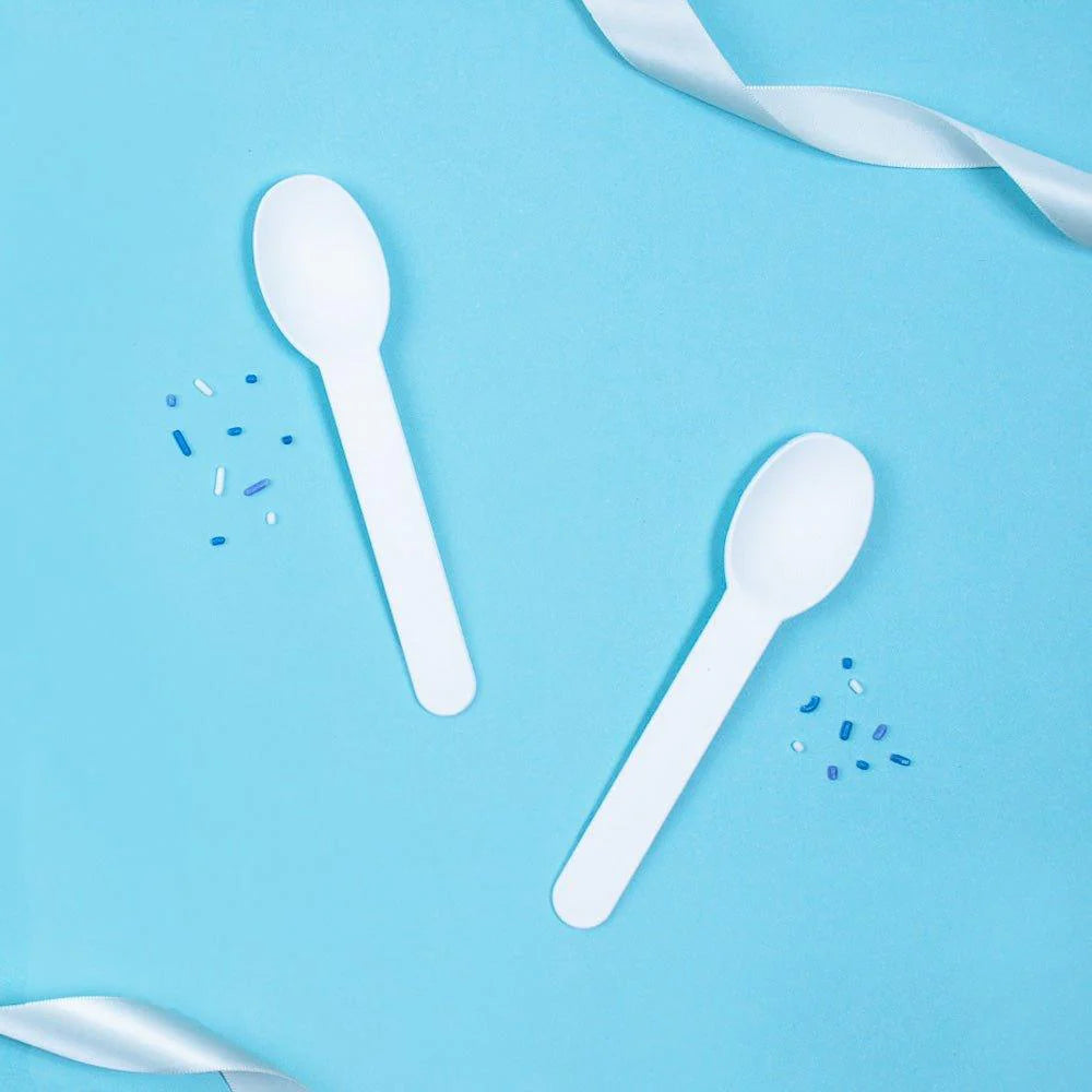 UNIQIFY® White Heavy Duty Plastic Spoons 1000/Case Hot Cup Factory