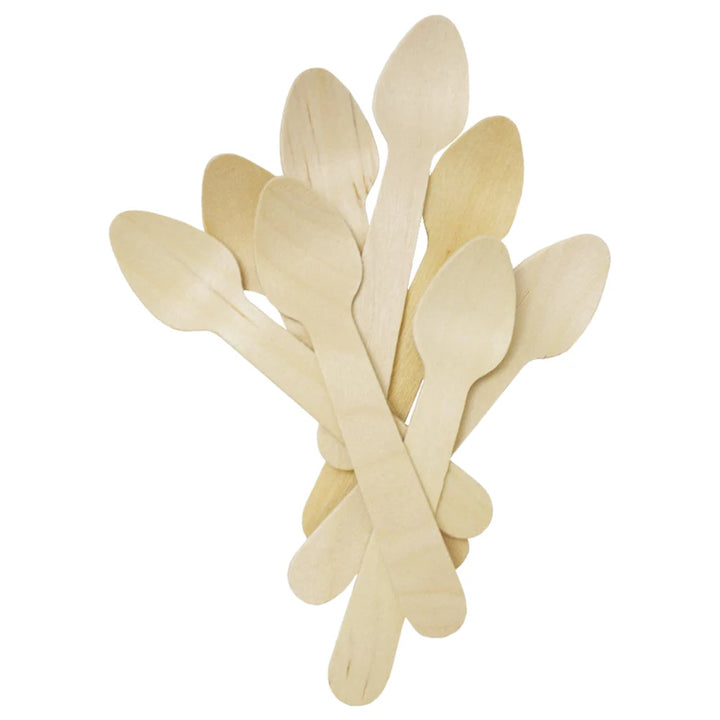 UNIQIFY® Wooden Tasting Spoons 3.75" - 1000/Case