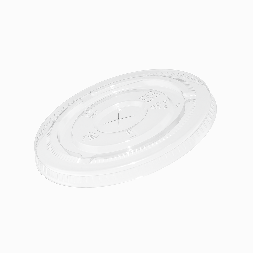 UNIQ Clear Flat Lids for 98mm 12, 16, 20, and 24oz Plastic Drink Cups - 1000/Case