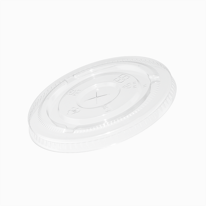 UNIQ Clear Flat Lids for 98mm 12, 16, 20, and 24oz Plastic Drink Cups - 1000/Case