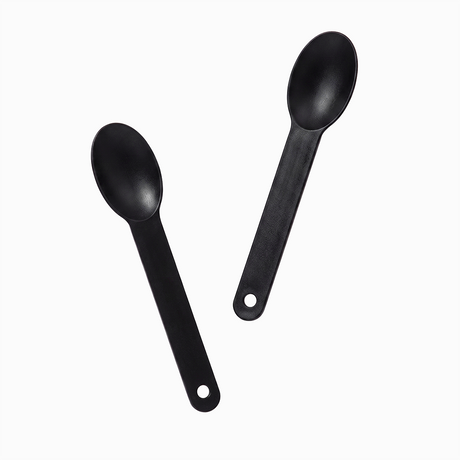 UNIQ Black Heavy Plastic Spoons - 1000/Case