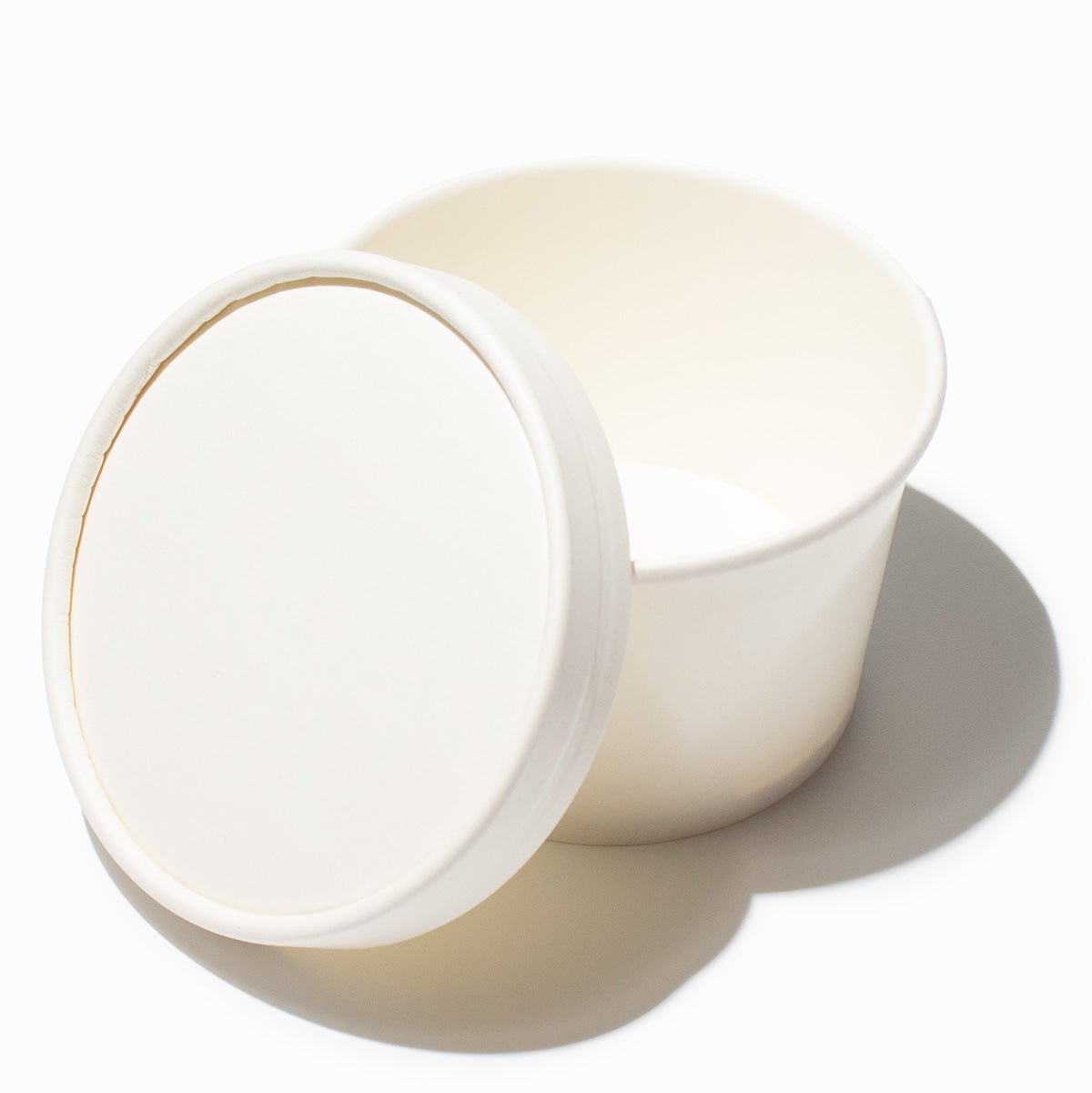 UNIQIFY® 8 oz White Premium Paper Food To Go Containers With NonVente