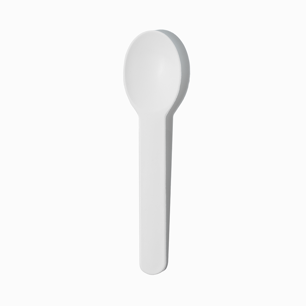 white heavy duty plastic spoons product image