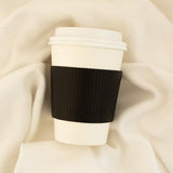 UNIQ Black Hot Cup Sleeves - 10/12/16 oz - Hot Cup Factory HCF100602