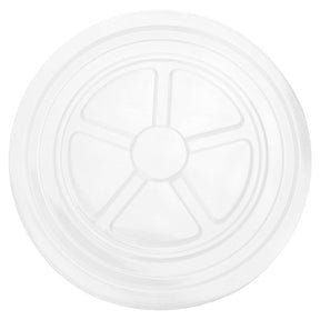 UNIQ 3 oz Clear Flat Lids for Paper Food Cups - 1000/Case