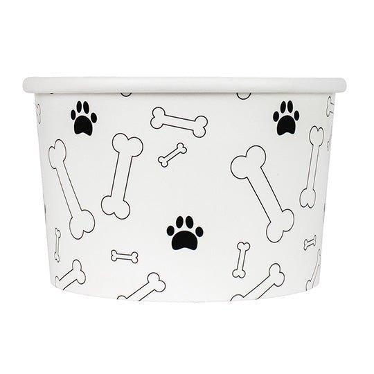 UNIQIFY® 4 oz Bone Print Pup Paper Food Cups - 1000/Case