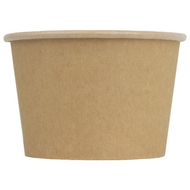 UNIQIFY® 8 oz Kraft Compostable Paper Food Cups - 1000/Case