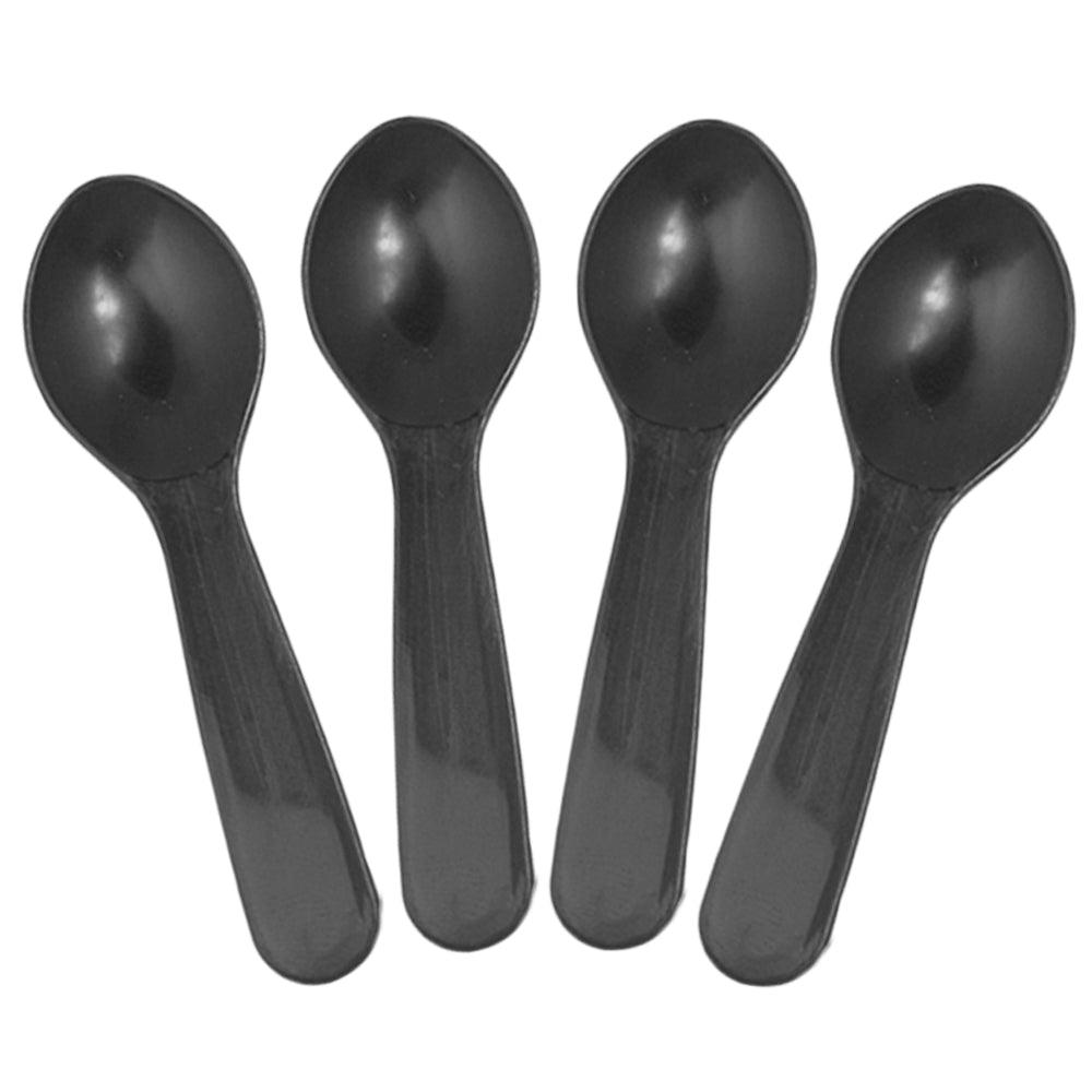 UNIQIFY® Black Mini Tasting Spoons ~ 3000/Case