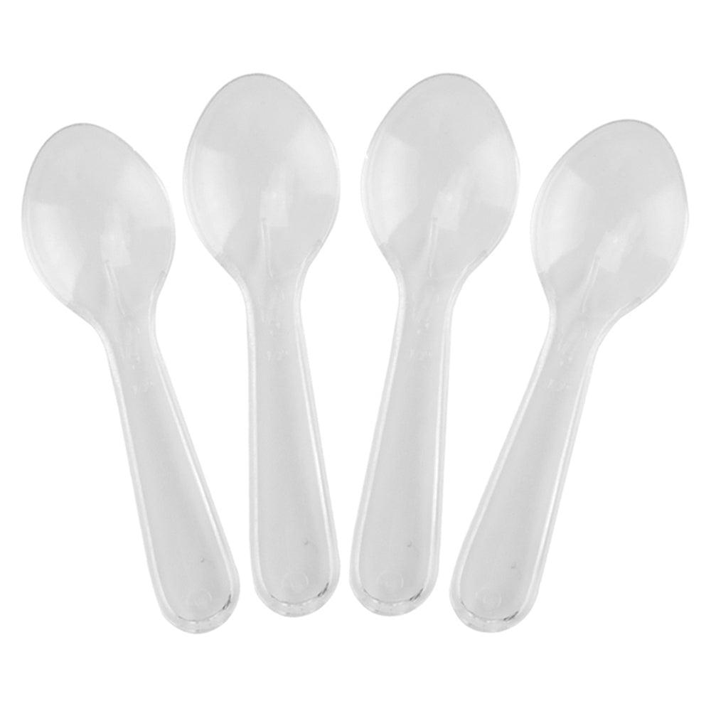 UNIQIFY® Clear Mini Tasting Spoons ~ 3000/Case