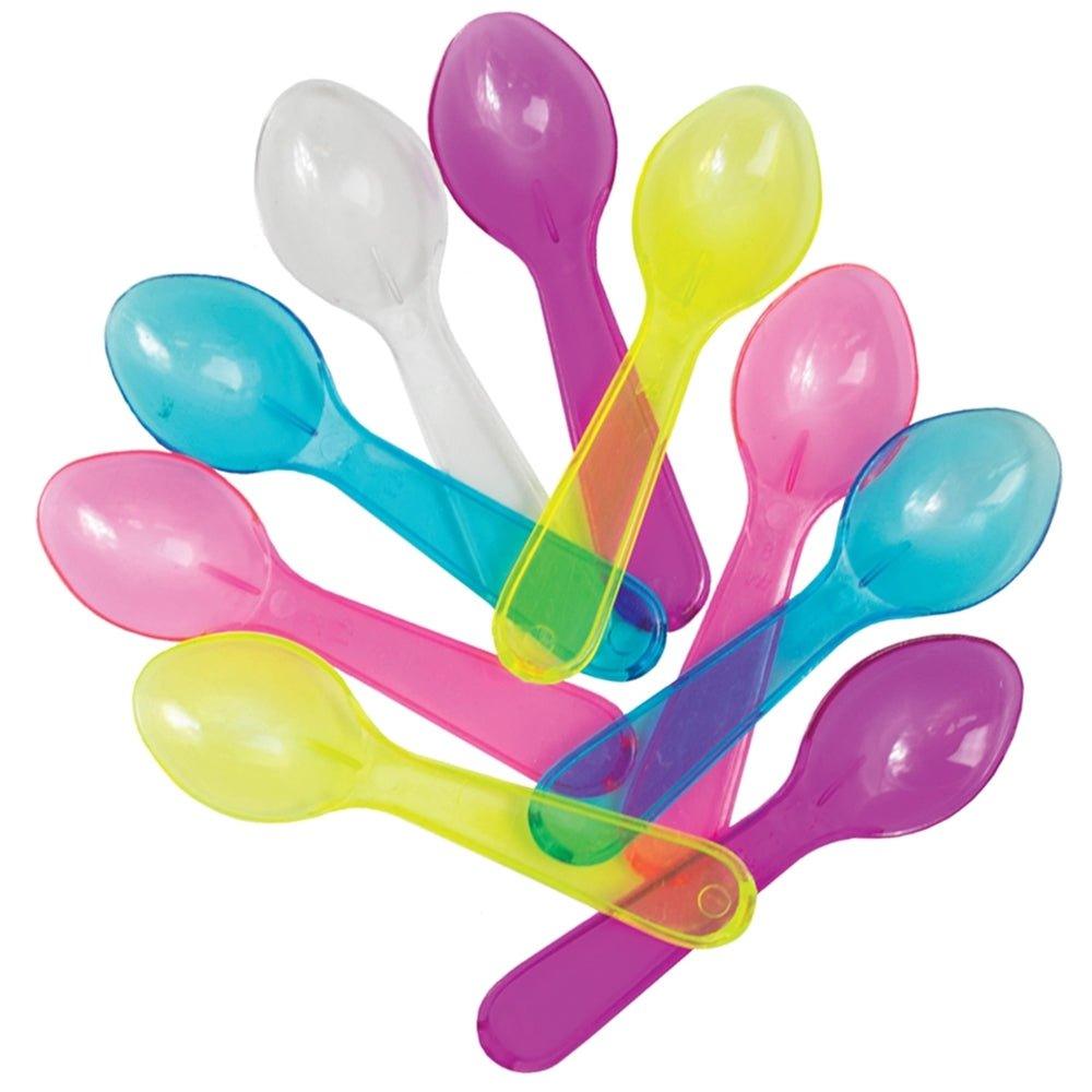 UNIQIFY® Transparent Mixed Mini Tasting Spoons ~ 3000/Case