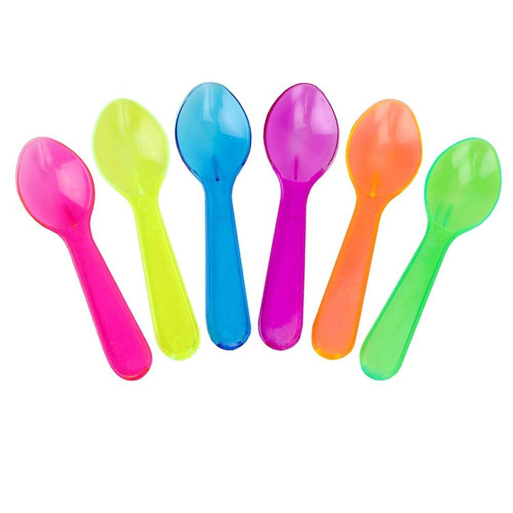 UNIQIFY® Transparent Mixed Mini Tasting Spoons ~ 3000/Case