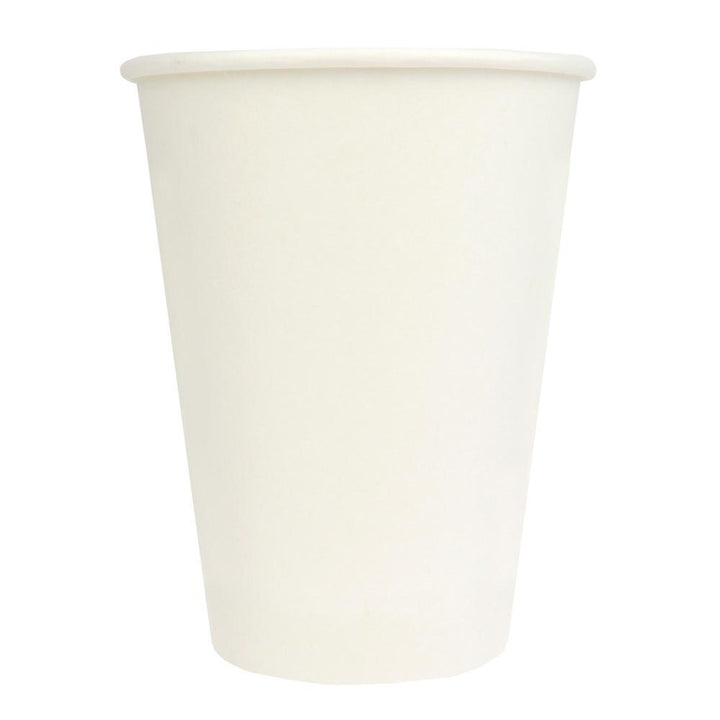 UNIQIFY® 12 oz White PE Single Wall Paper Hot Cups - Hot Cup Factory HCF500112