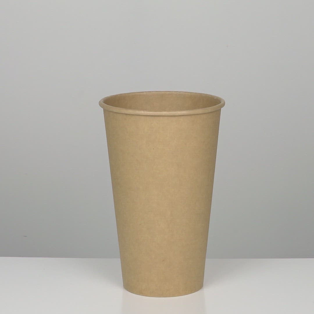 UNIQIFY® 20 oz Kraft Single Wall Paper Hot Cups