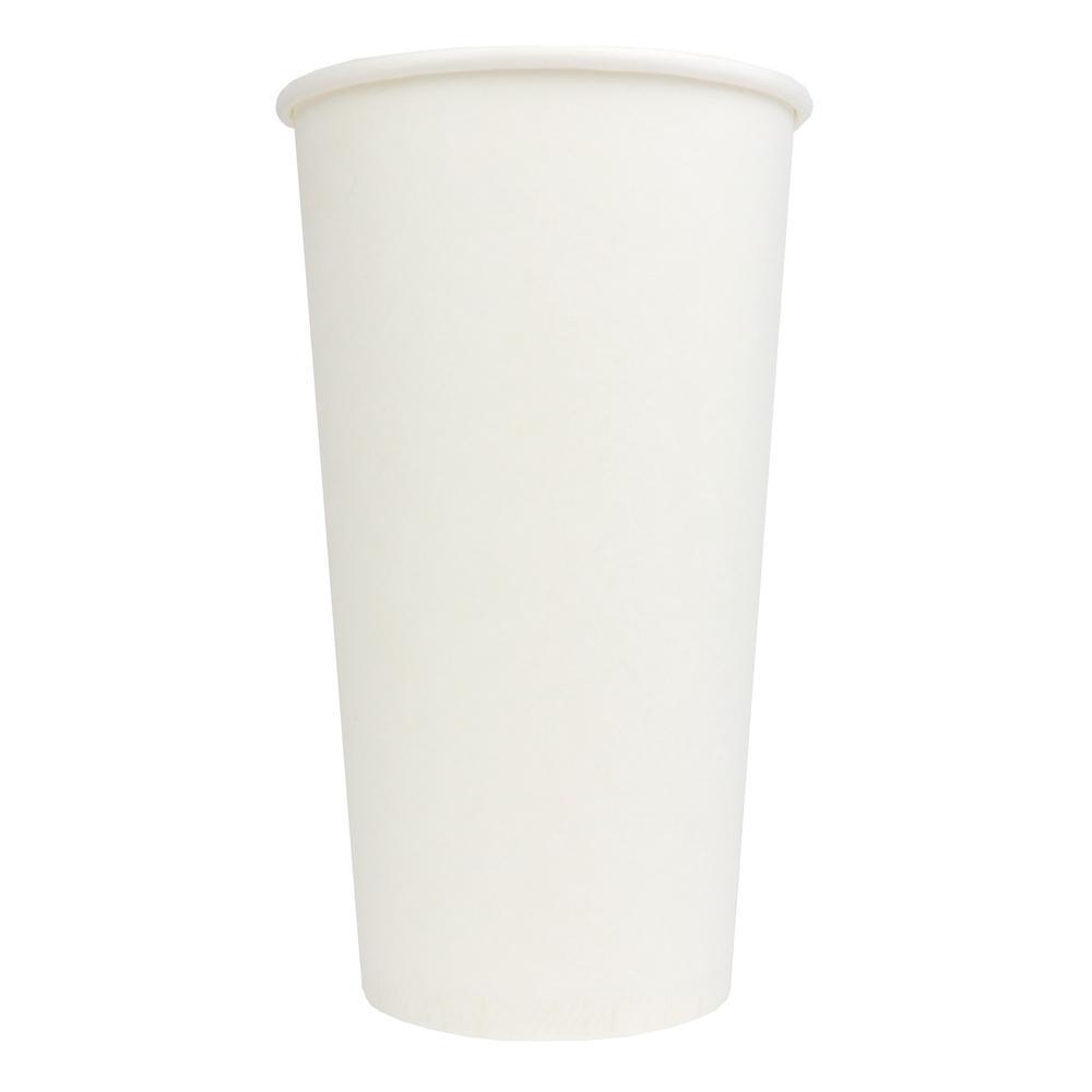 UNIQIFY® 20 oz White Single Wall Paper Hot Cups - Hot Cup Factory HCF500120