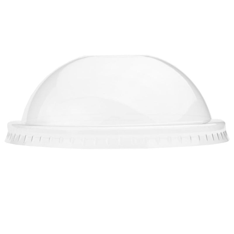 Choice Clear Dome Lid with Hole - 9, 12, 16, 20, and 24 oz. - 1000/Case